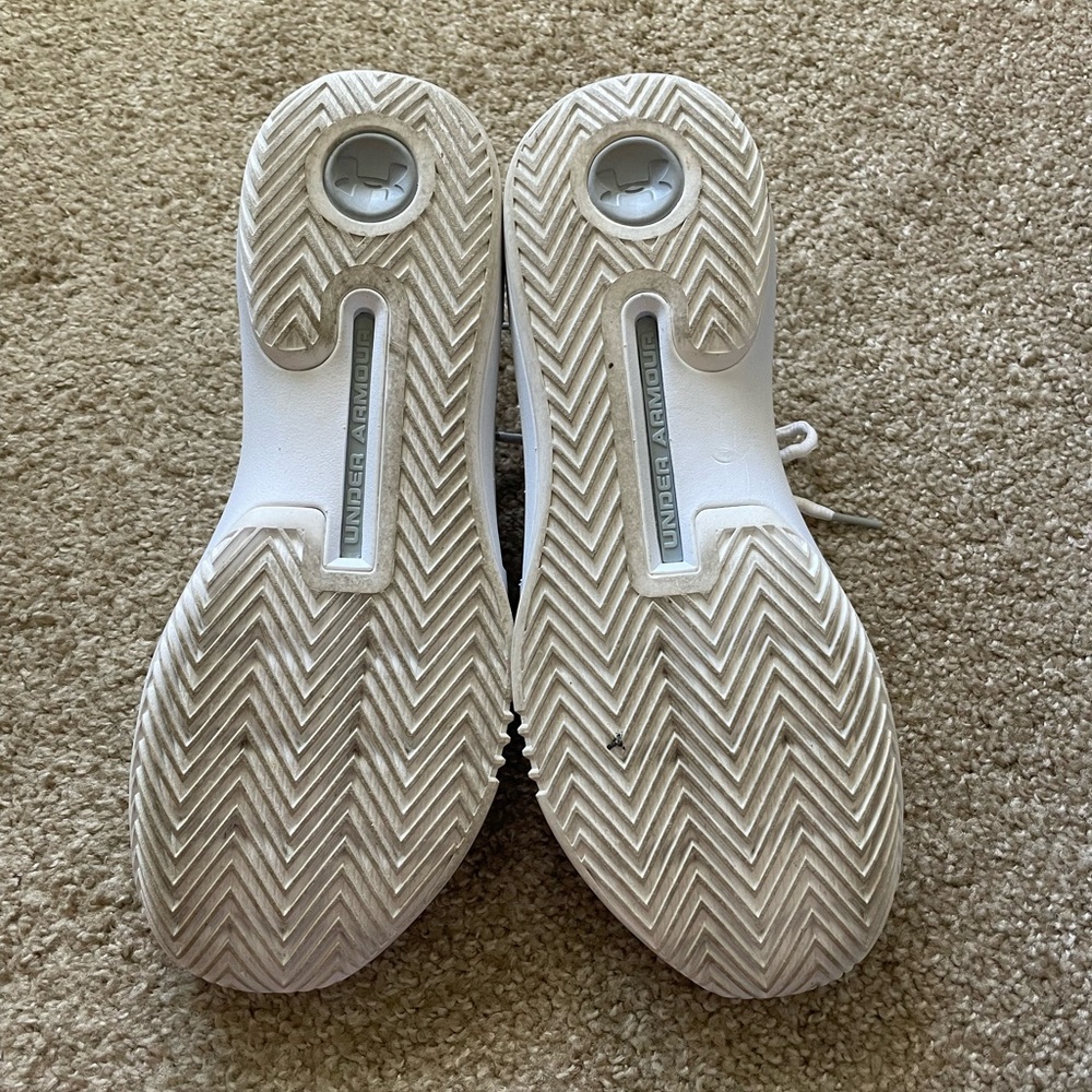 Under Armour White and Gray Athletic Shoes - Picture 4 of 4